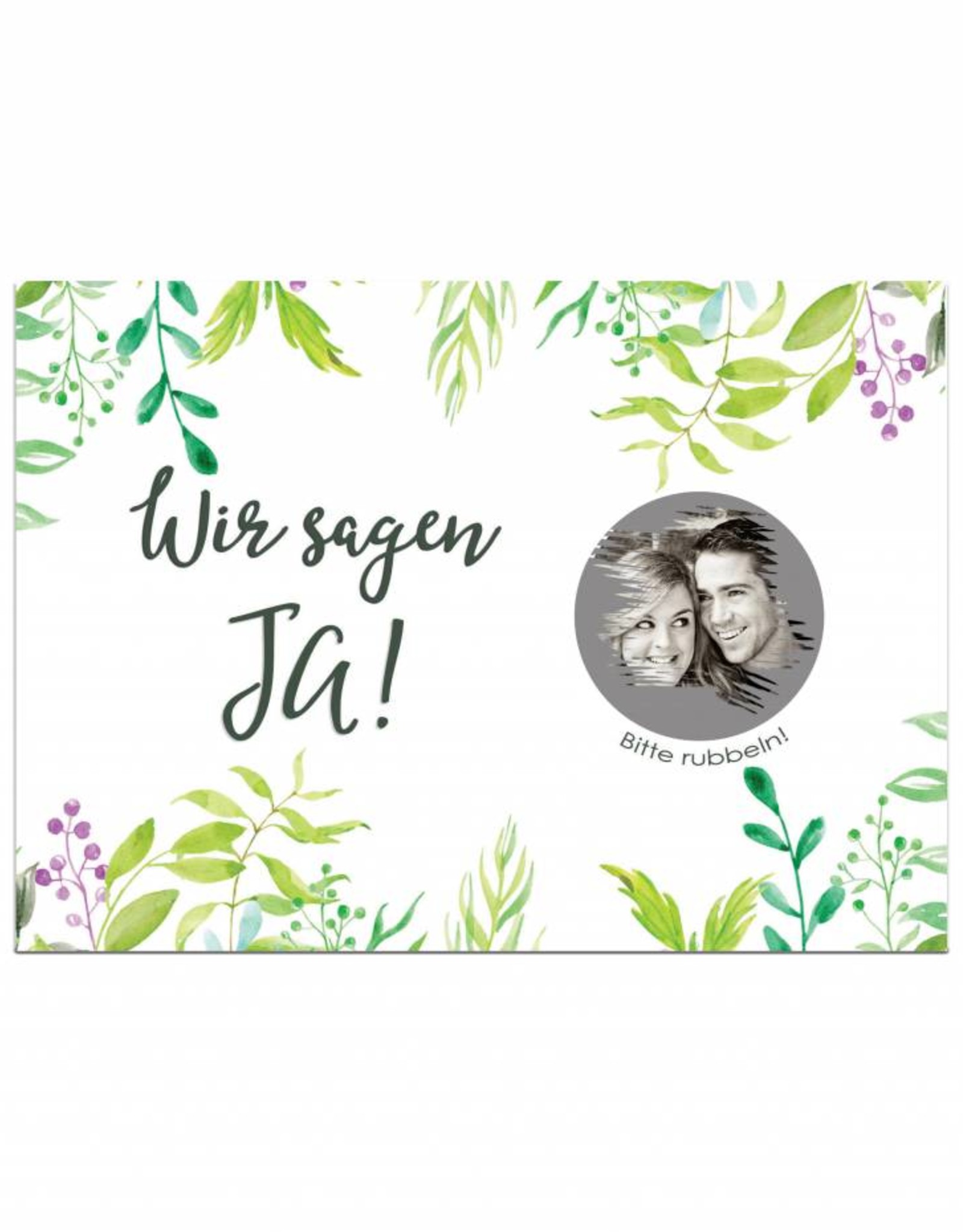 Save the Date Rubbelkarten für die Hochzeit, 25 Stück