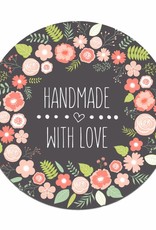 50 Sticker "Handmade with Love"