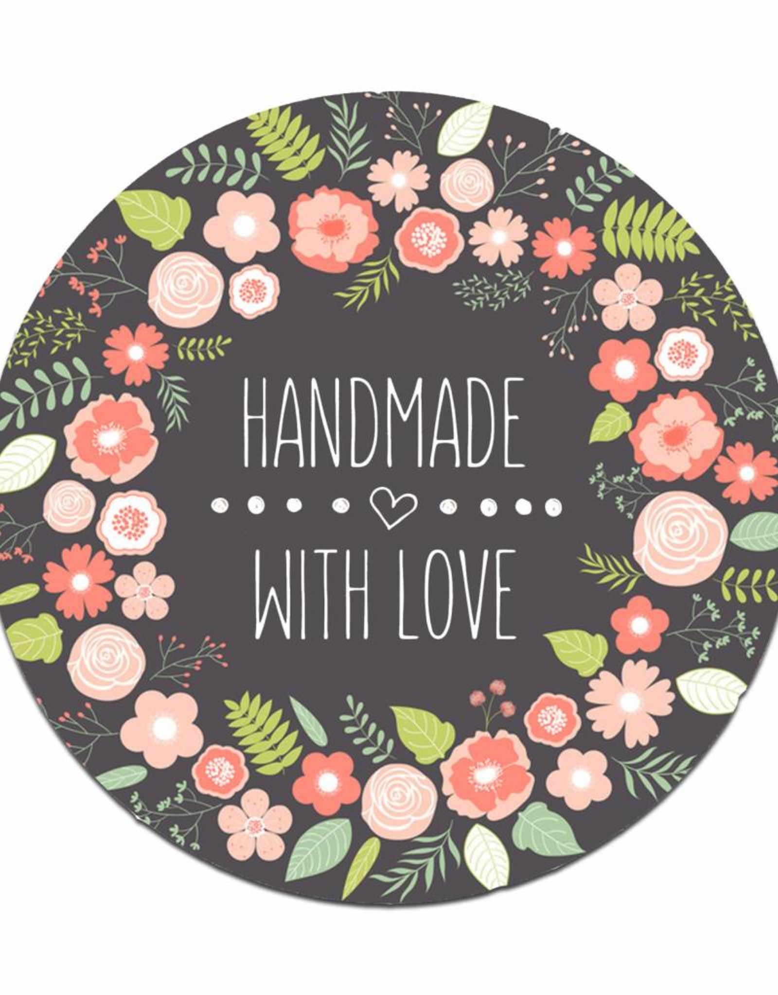 50 Sticker "Handmade with Love"