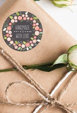 50 Sticker "Handmade with Love"
