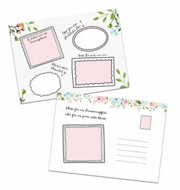 Gästebuchkarten "Weiße Hochzeit"