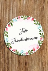 50 Sticker "Für Freudentränen!" Weiße Hochzeit