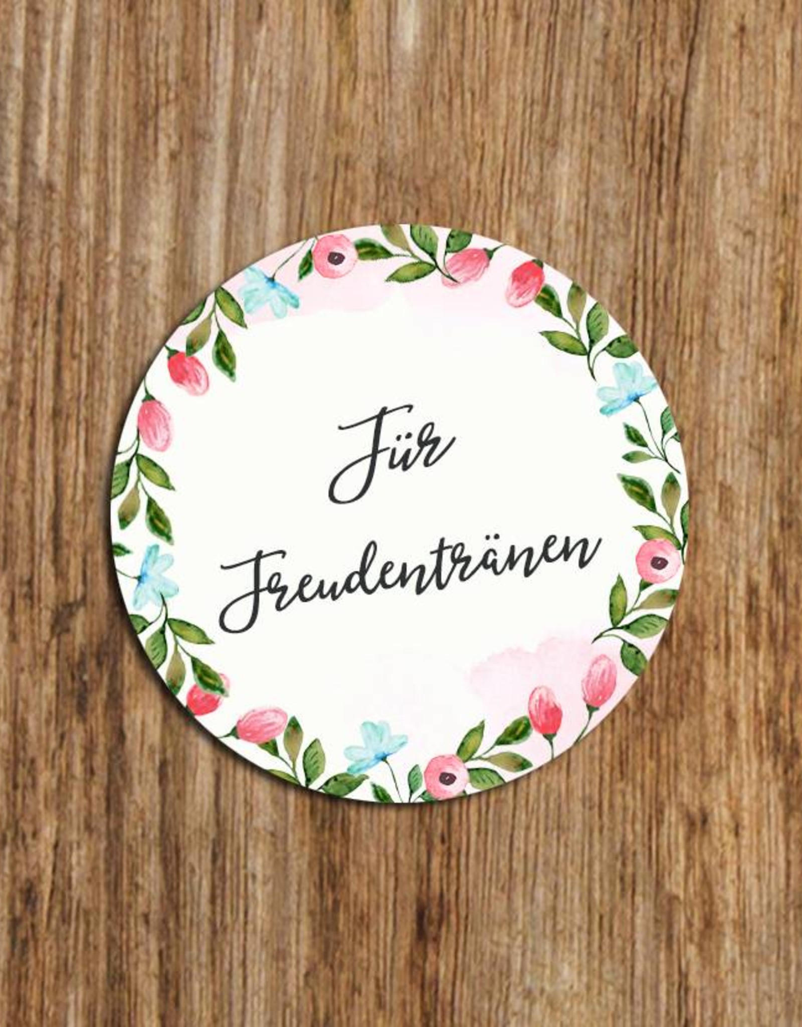 50 Sticker "Für Freudentränen!" Weiße Hochzeit