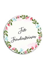 50 Sticker "Für Freudentränen!" Weiße Hochzeit