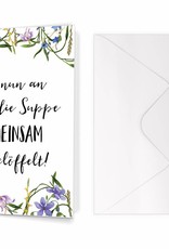 Glückwunschkarte Hochzeit "Suppe auslöffeln"