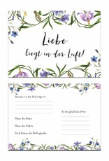 Ballonflugkarten für die Hochzeit