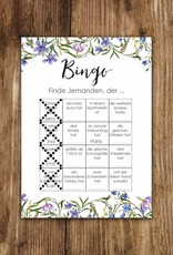 50 Bingokarten Hochzeit, Hochzeitsbingo Spiel