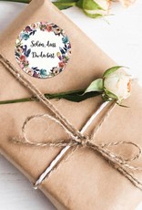 50 Sticker "Schön, dass Du da bist!" Boho Hochzeit