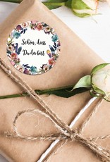 50 Sticker "Schön, dass Du da bist!" Boho Hochzeit