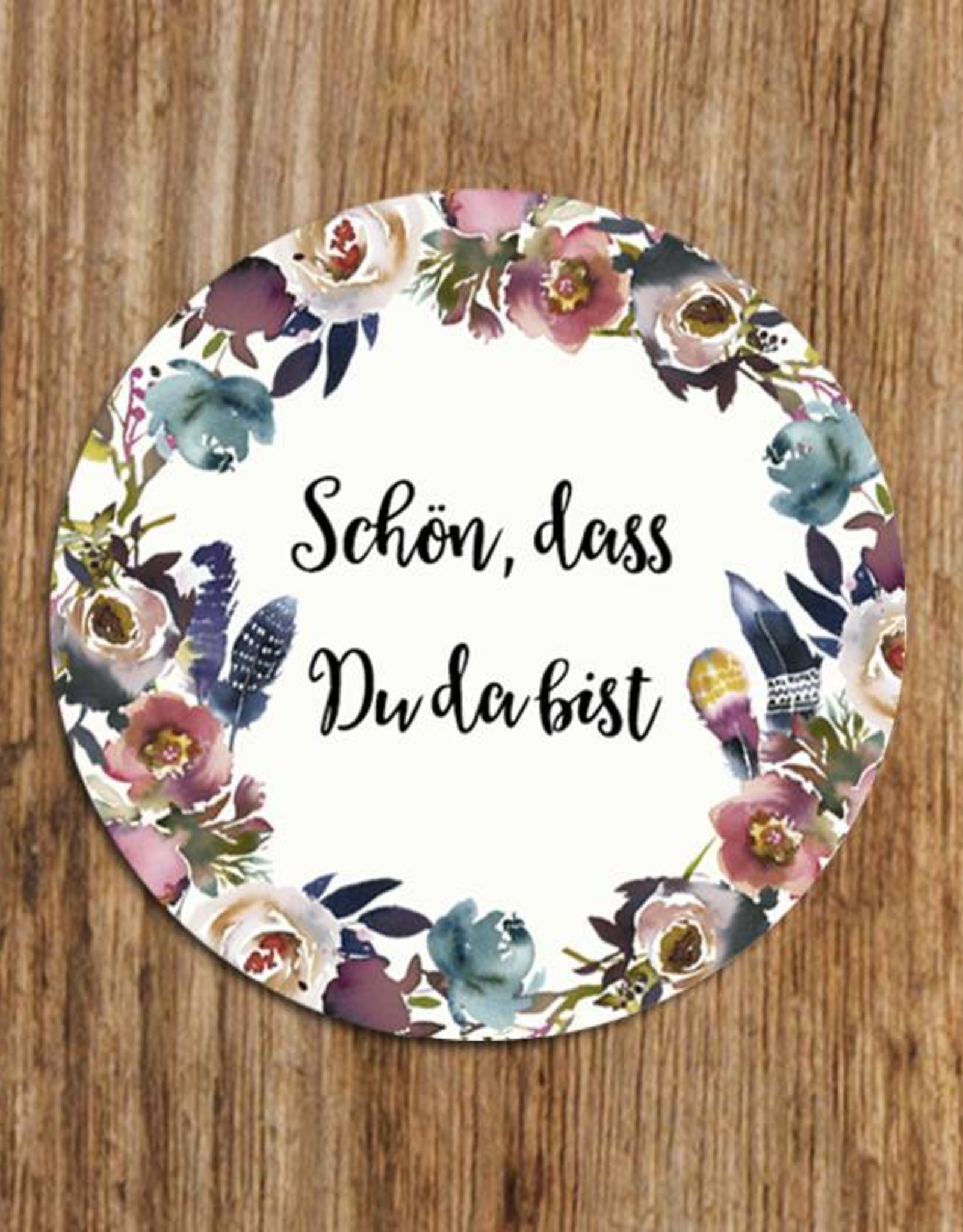 50 Sticker "Schön, dass Du da bist!" Boho Hochzeit