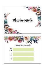 50 Musikwunschkarten für Hochzeit oder Geburtstag