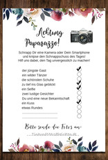 50 Fotokarten "Boho Hochzeit"