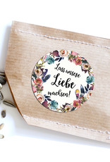 50 Sticker "Lass unsere Liebe wachsen!" BOHO Hochzeit