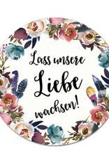 50 Sticker "Lass unsere Liebe wachsen!" BOHO Hochzeit