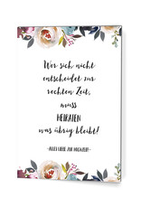 Glückwunschkarte Hochzeit "Heiraten, was übrig bleibt"