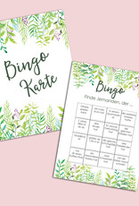 50 Bingokarten Hochzeit, Hochzeitsbingo Spiel