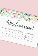 Save the Date Karten für die Hochzeit, 50 Stück