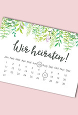 Save the Date Karten für die Hochzeit, 50 Stück