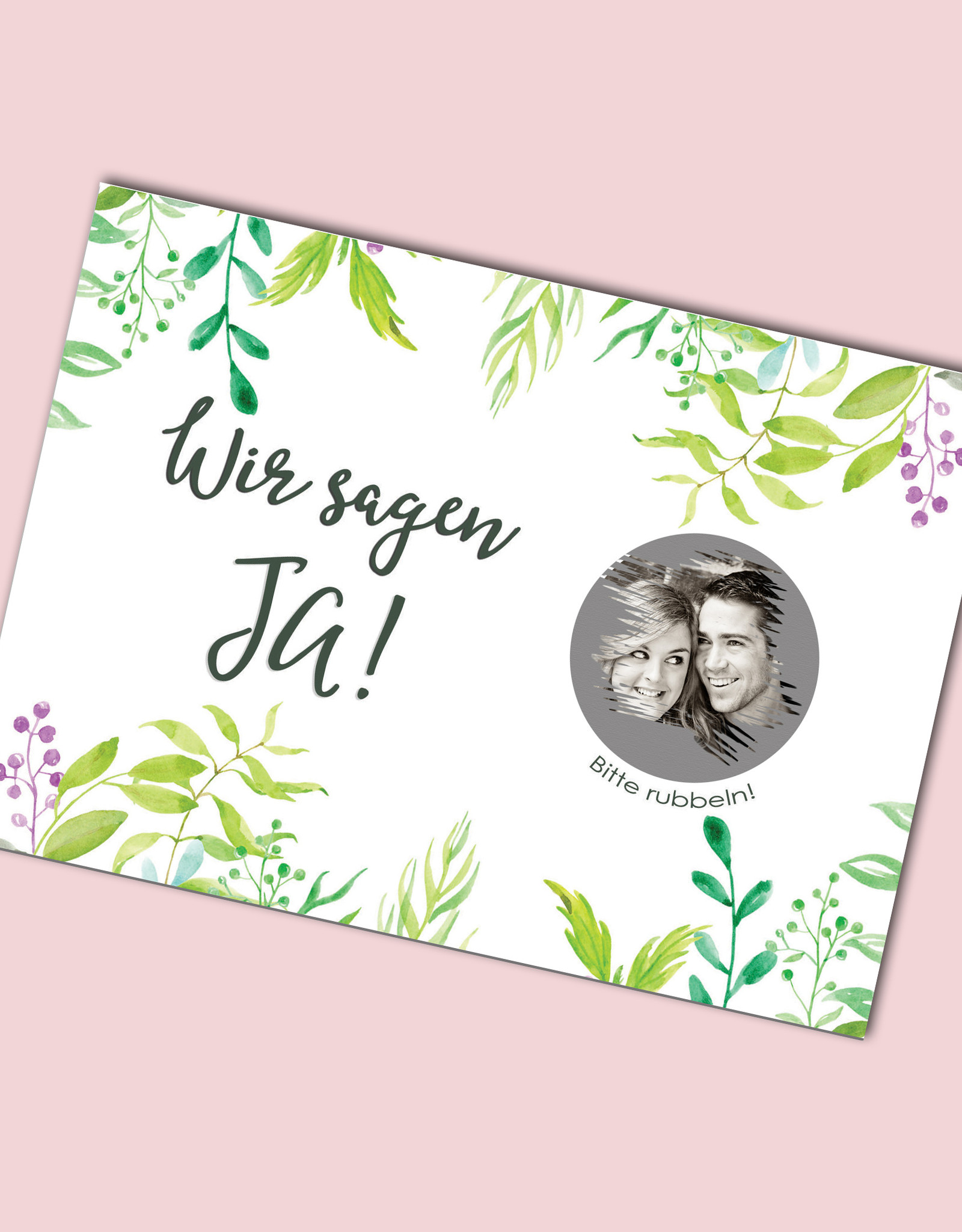 Save the Date Rubbelkarten für die Hochzeit, 25 Stück