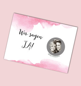 25 Save the date Rubbelkarten "Aquarell Hochzeit"