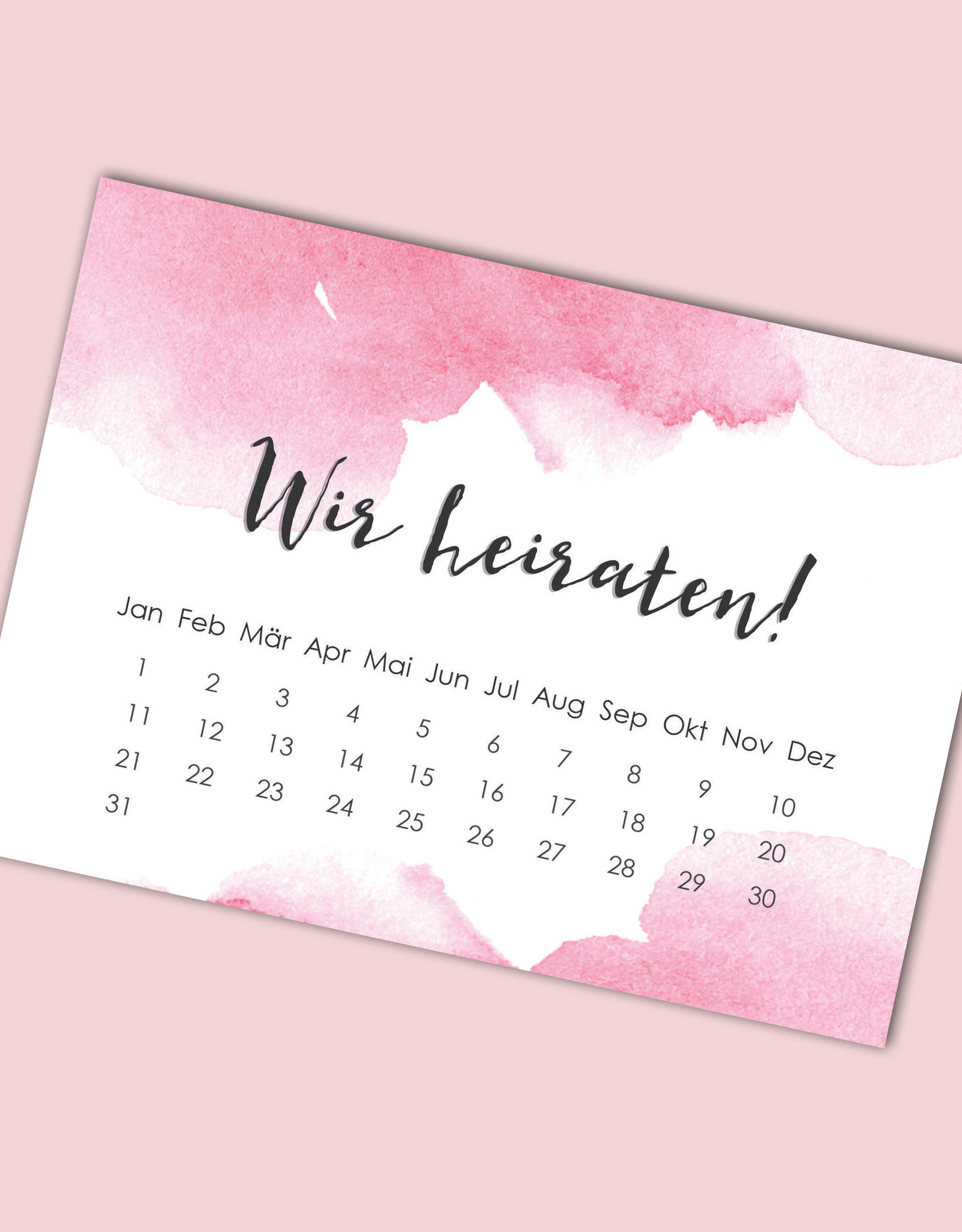Save the Date Karten für die Hochzeit, 50 Stück