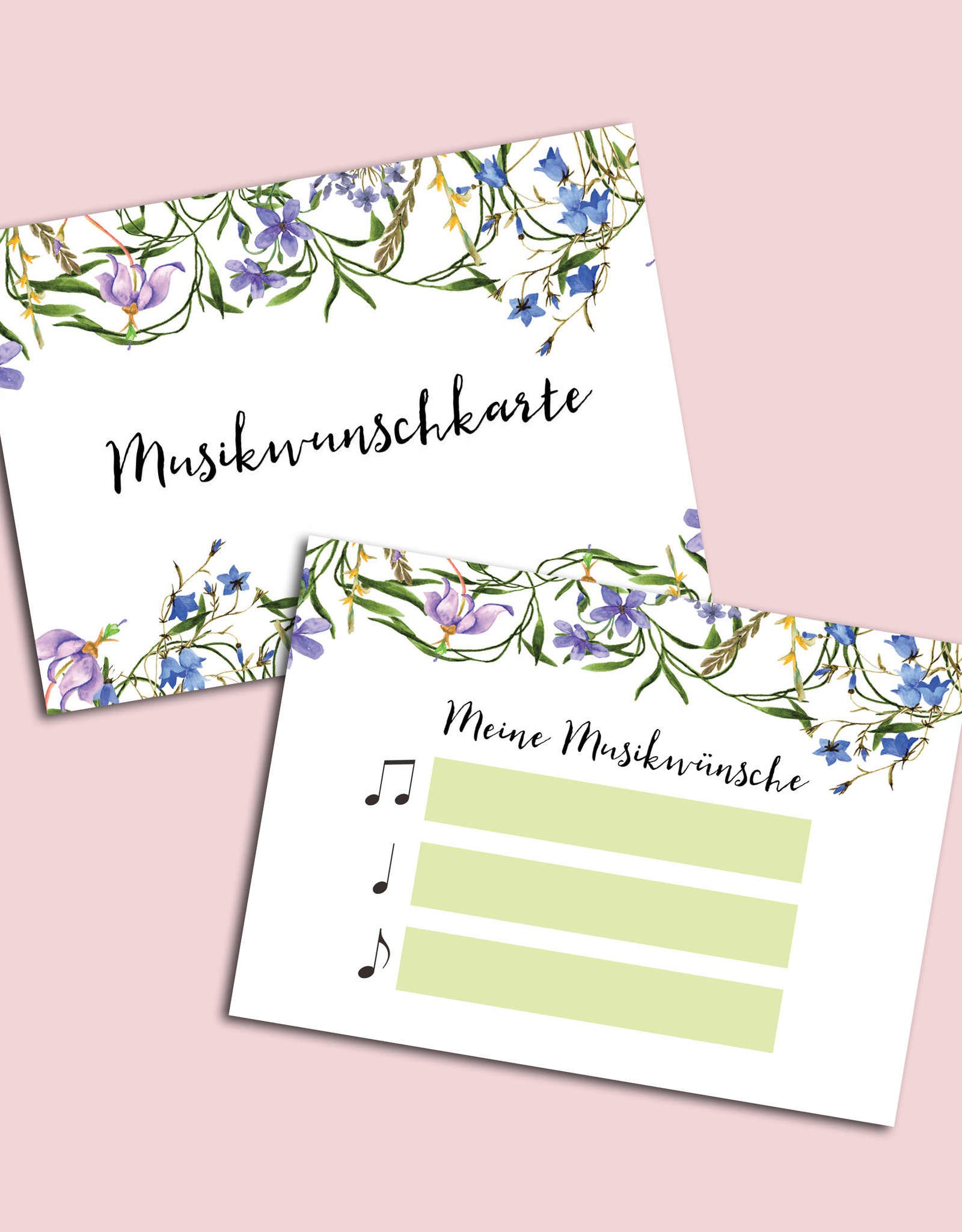 50 Musikwunschkarten für Hochzeit oder Geburtstag  - Copy