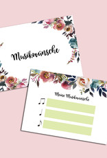 50 Musikwunschkarten für Hochzeit oder Geburtstag