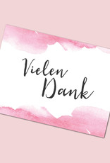 Postkarte "Vielen Dank" Aquarell Hochzeit