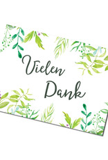 Postkarte "Vielen Dank" Grüne Hochzeit