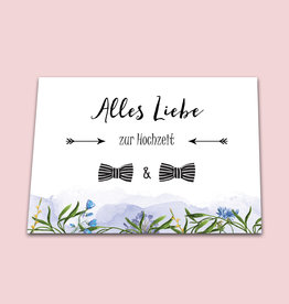 Glückwunschkarte Hochzeit "Männer"