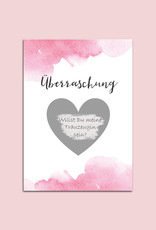 5 x Rubbelkarten "Überraschung Aquarell"