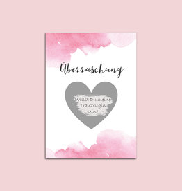 5 x Rubbelkarten "Überraschung Aquarell"