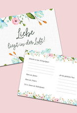 Ballonflugkarten für die Hochzeit