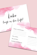 Ballonflugkarten für die Hochzeit