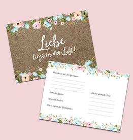 50 x Ballonflugkarten