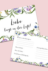 Ballonflugkarten für die Hochzeit