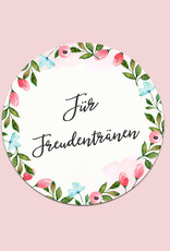 50 Sticker "Für Freudentränen!" Weiße Hochzeit