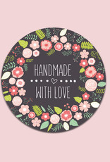 50 Sticker "Handmade with Love"
