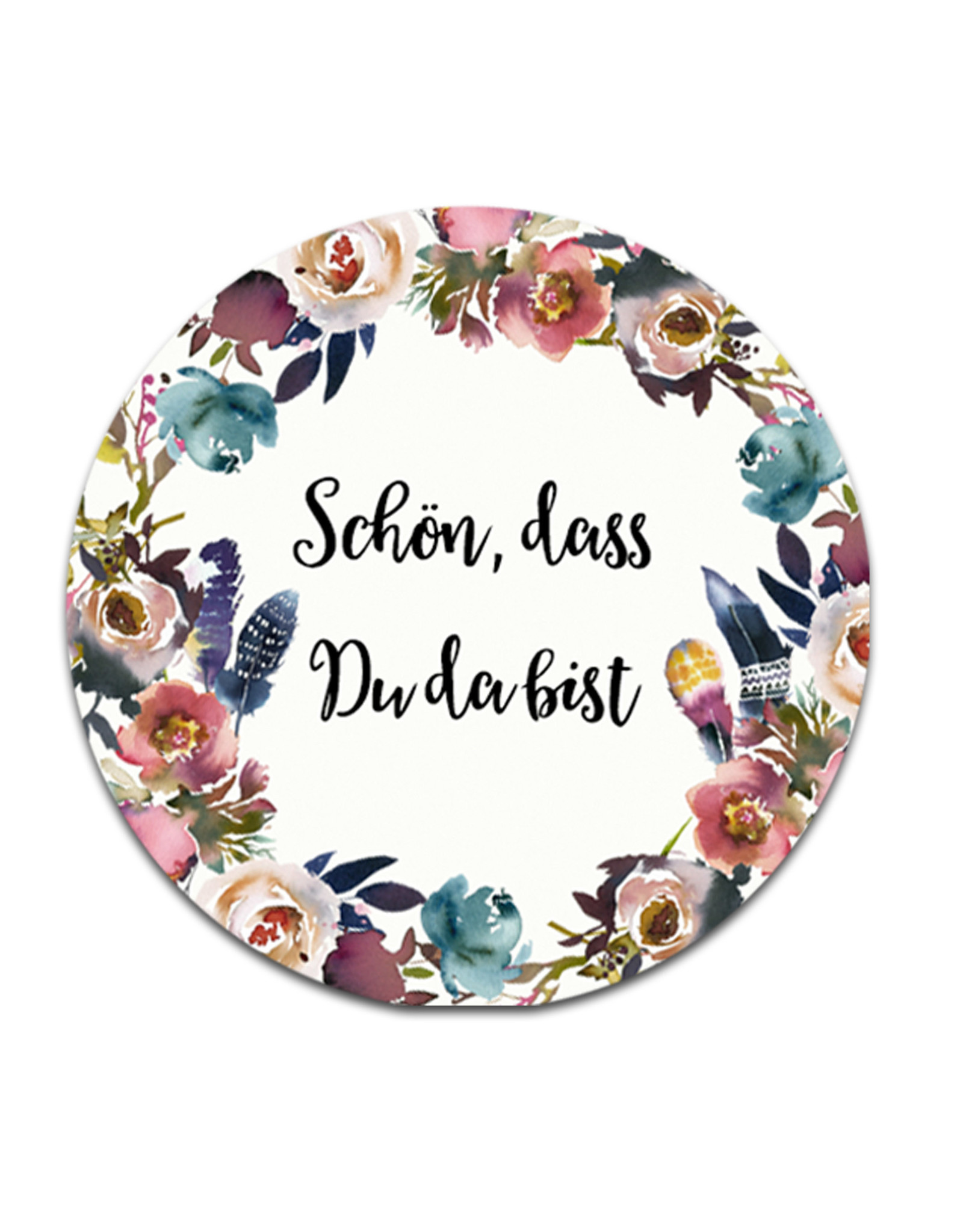 50 Sticker "Schön, dass Du da bist!" Boho Hochzeit