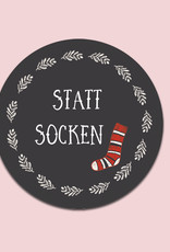 25 Sticker "Statt Socken"