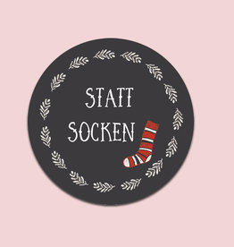 25 Sticker "Statt Socken"