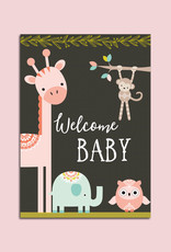Postkarte Geburt "Welcome Baby"