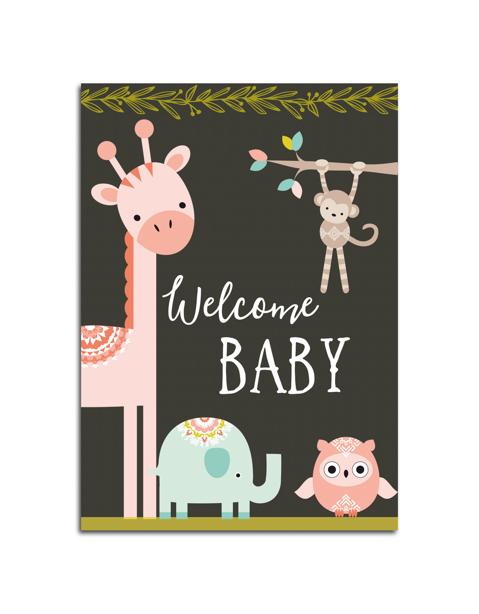 Postkarte Geburt "Welcome Baby"