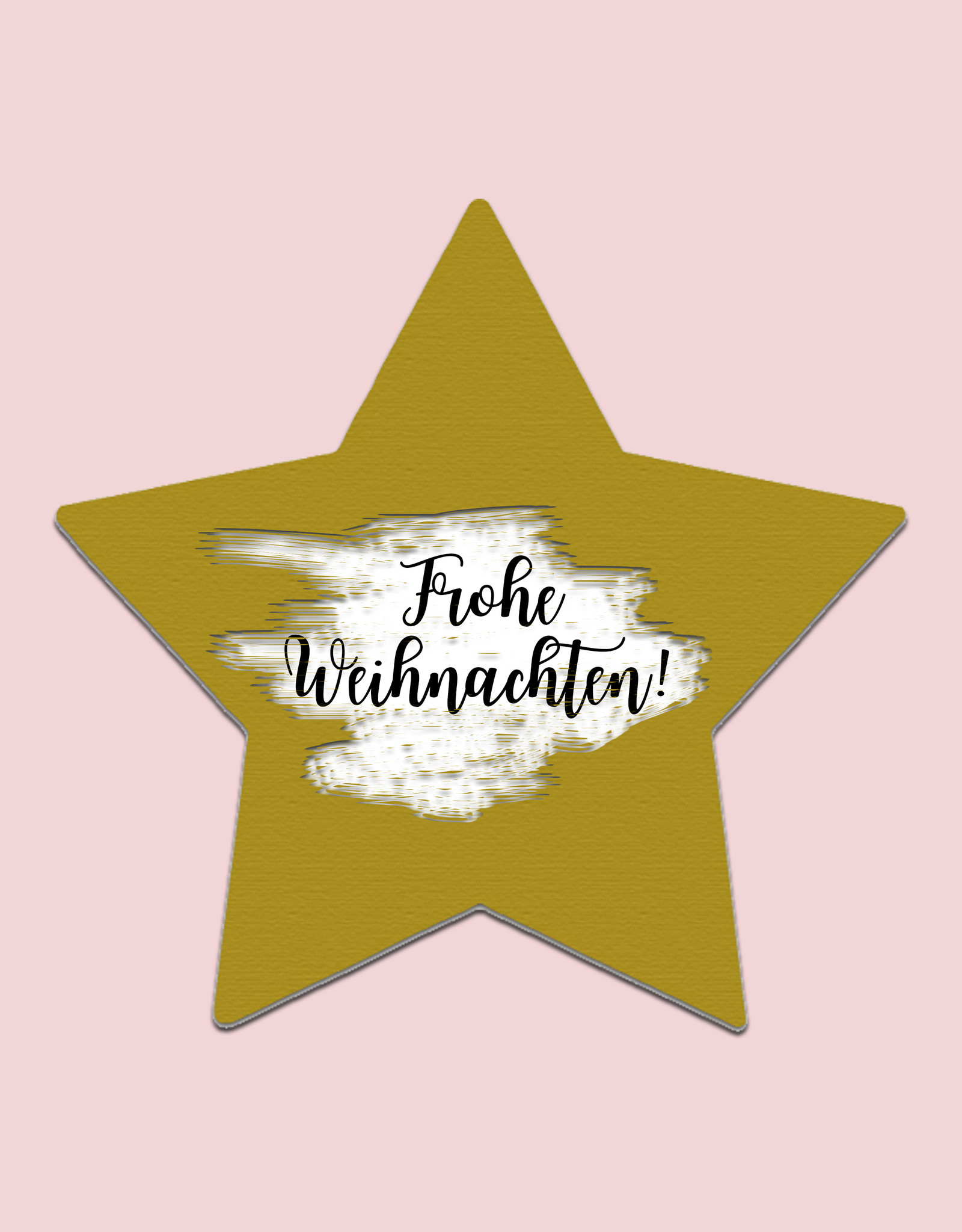 25 Rubbeletiketten Stern 6 cm