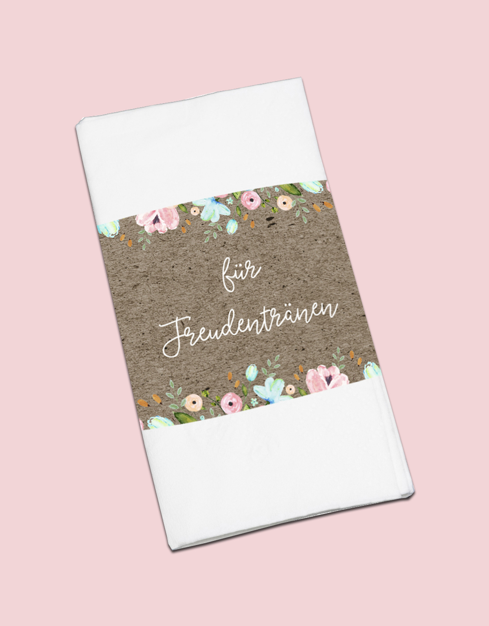 50 x Banderole "Für Freudentränen" Hochzeitsdeko