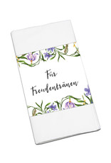 50 x Banderole "Für Freudentränen" Blaue Hochzeit