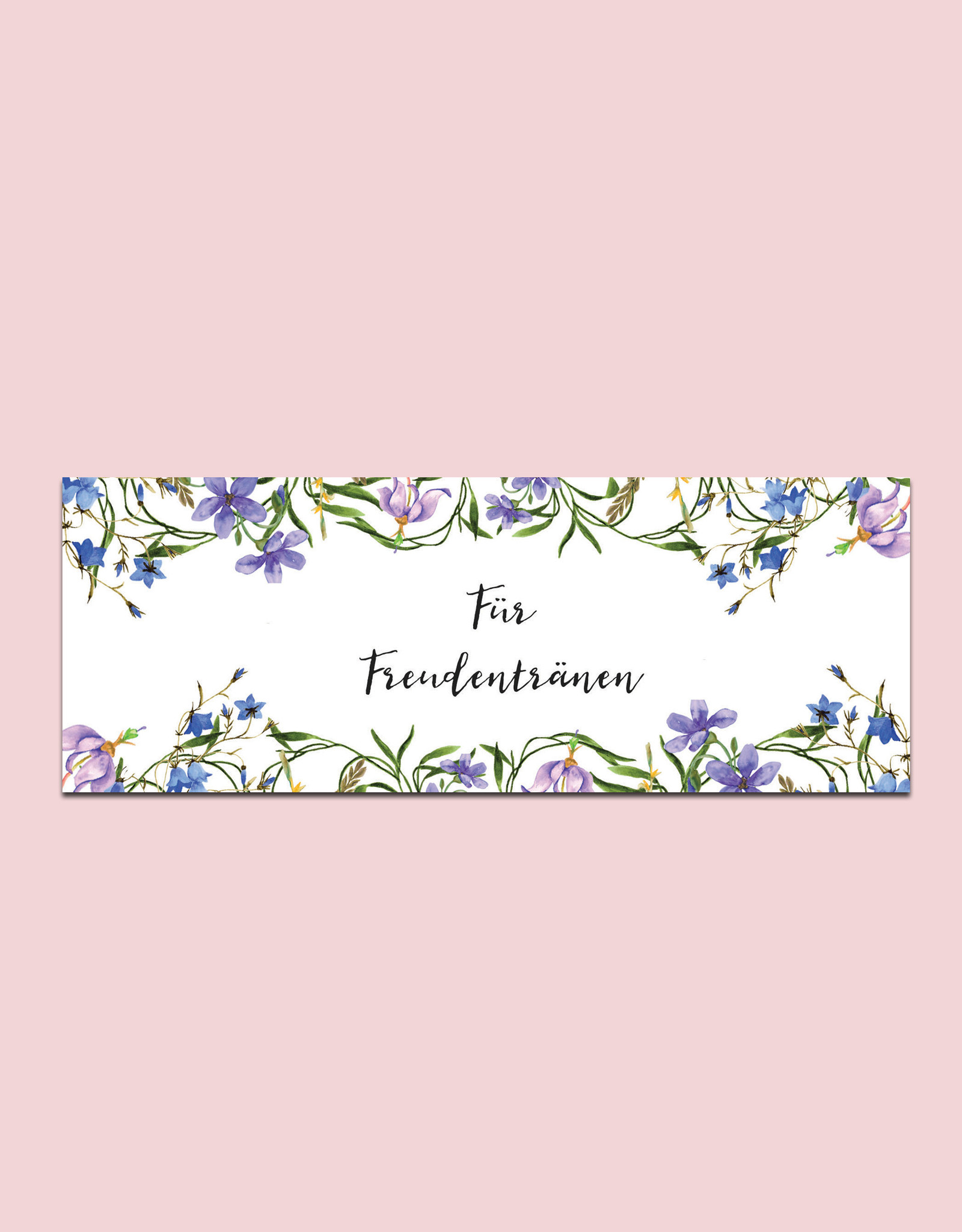 50 x Banderole "Für Freudentränen" Blaue Hochzeit