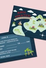 Einladungskarte Kindergeburtstag  "Pirat"