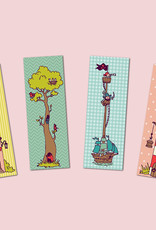 4 Lesezeichen als Gastgeschenk für den Kindergeburtstag