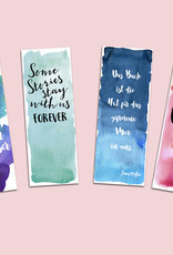 Lesezeichen mit Sprüchen Aquarell